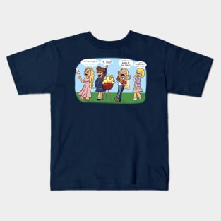 Father's Day with the American Gals Kids T-Shirt